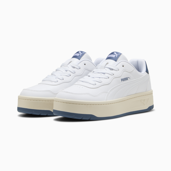 Court Lally Skye Sneakers Women, PUMA White-Dark Indigo-Alpine Snow, large-ZAF