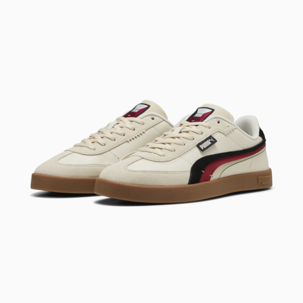 PUMA Club II Era Greenside Sneakers Unisex, Alpine Snow-PUMA Black-Dark Crimson, large-ZAF