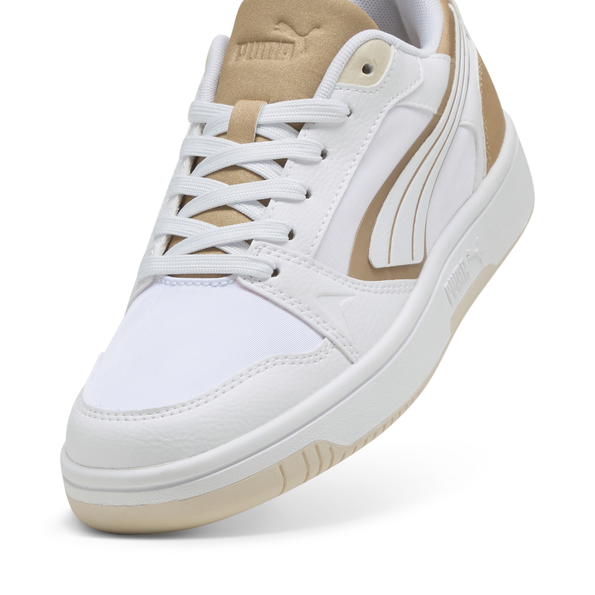 Rebound v6 Low Aqua Metallics sneakers unisex, Wit/Goud, Maat 36 | PUMA