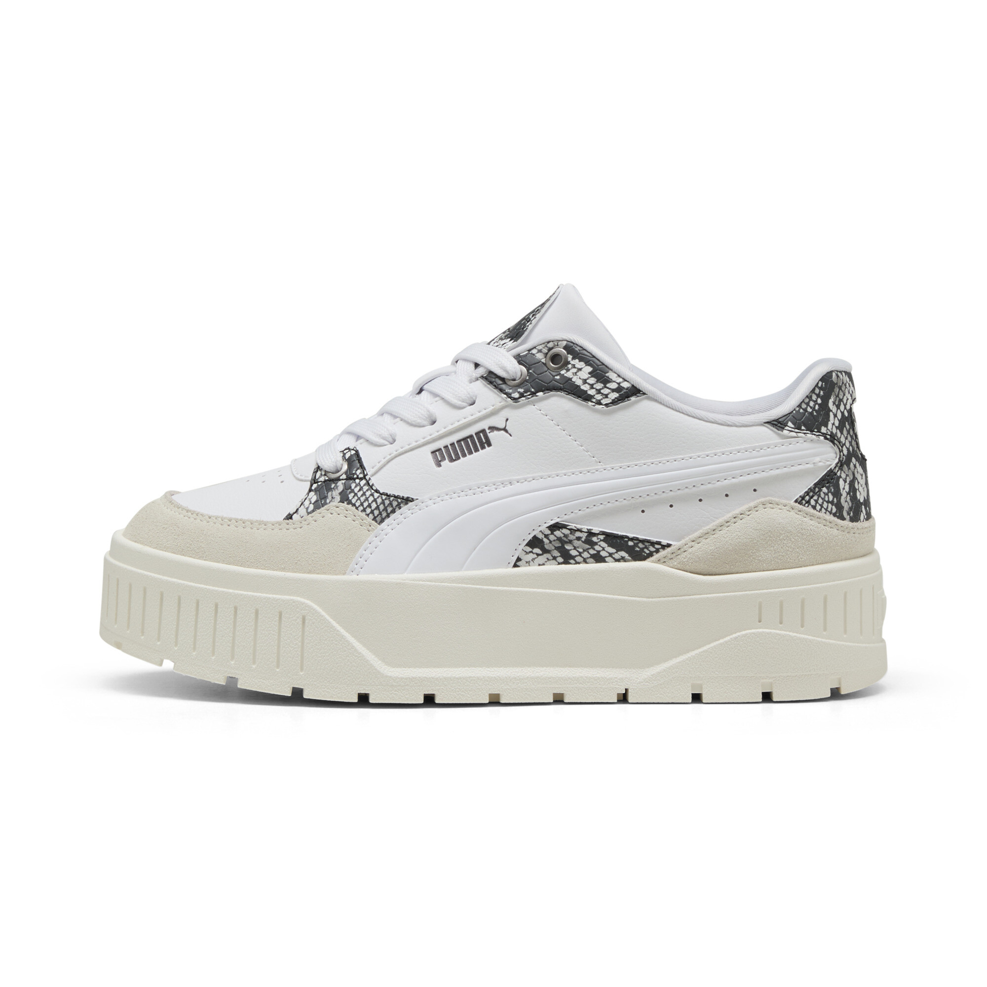 Puma Karmen II Idol Snake Chic Sneakers Damen Schuhe | White/Warm White | Größe: 40.5