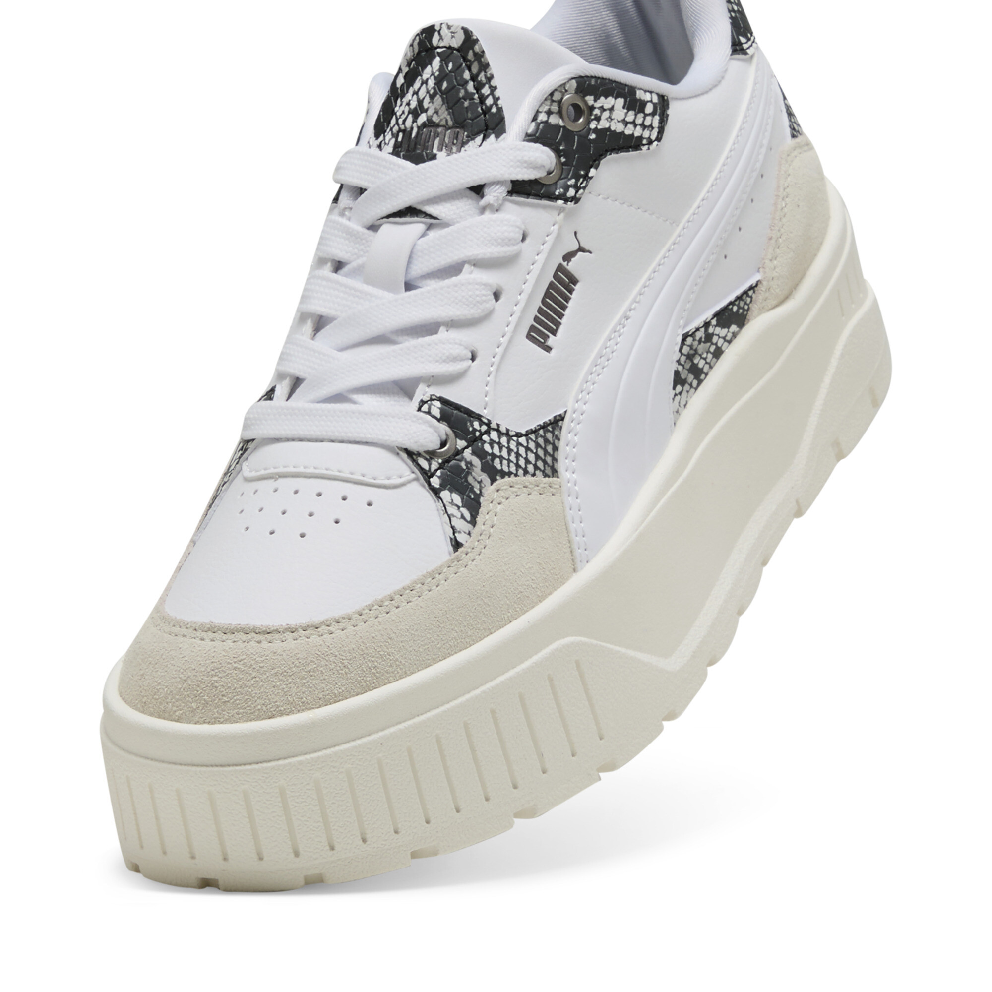 Karmen II Idol Snake Chic sneakers voor Dames, Wit, Maat 42 | PUMA