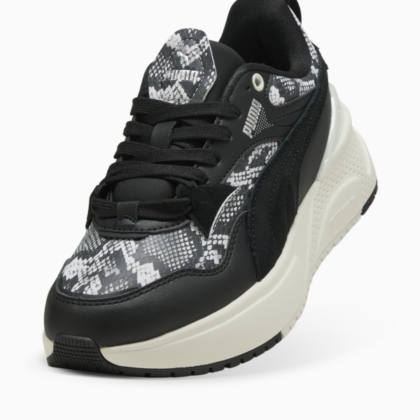 R78 Disrupt Snake Chic Sneakers Women, PUMA Black-PUMA White-Puma Aged Silver, large-ZAF
