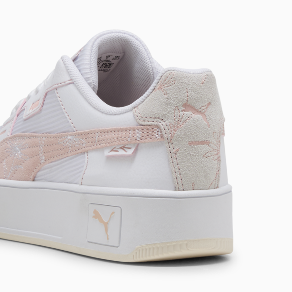 Carina Street Lux Crafted Flowers Sneakers Women, PUMA White-Rose Quartz, large-MEX