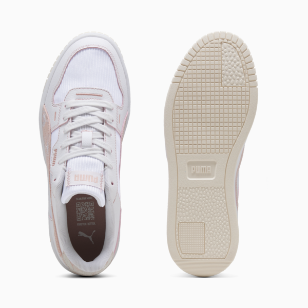 Carina Street Lux Crafted Flowers Sneakers Women, PUMA White-Rose Quartz, large-MEX