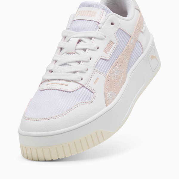 Carina Street Lux Crafted Flowers Sneakers Women, PUMA White-Rose Quartz, large-MEX