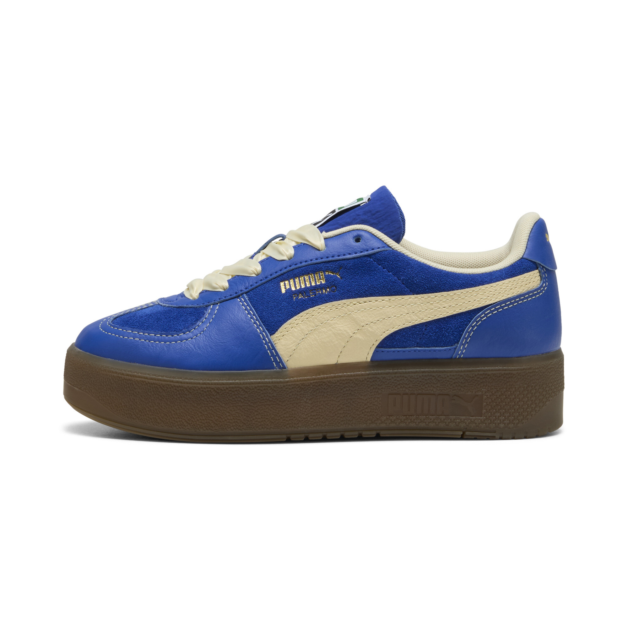 Puma Palermo Elevata CF Sneakers Damen Schuhe | Mit Colorful | Vivid Blue/Haute Coffee | Größe: 35.5