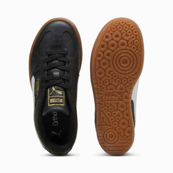 Palermo Elevata Leather Sneakers Women, PUMA Black-Gum, large-ZAF