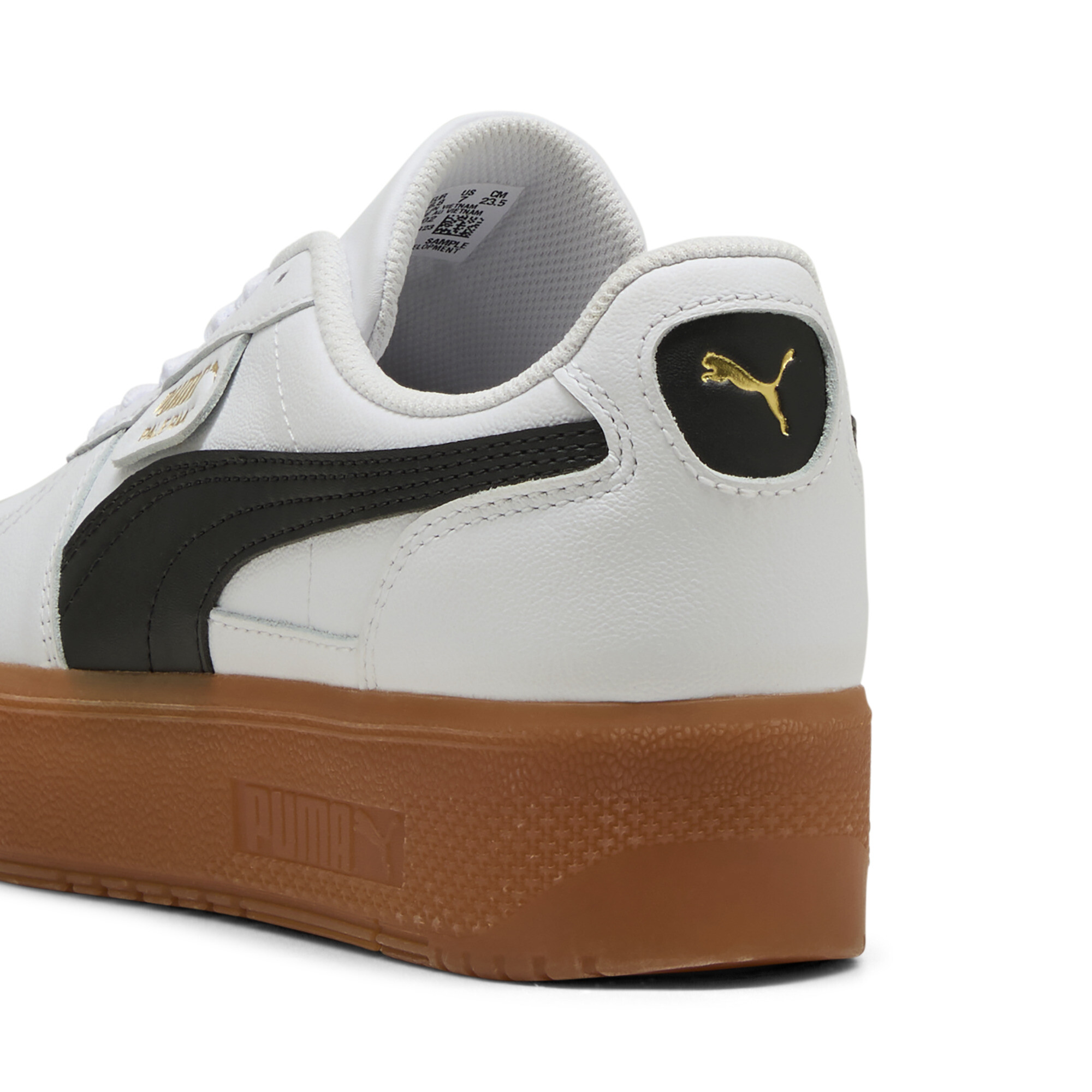 PUMA Palermo Elevata leren sneakers voor Dames, Wit, Maat 38,5 thumbnail 5