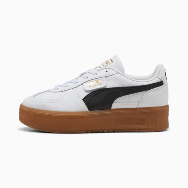 Palermo Elevata Leather Sneakers Women, PUMA White-Gum, large-MEX