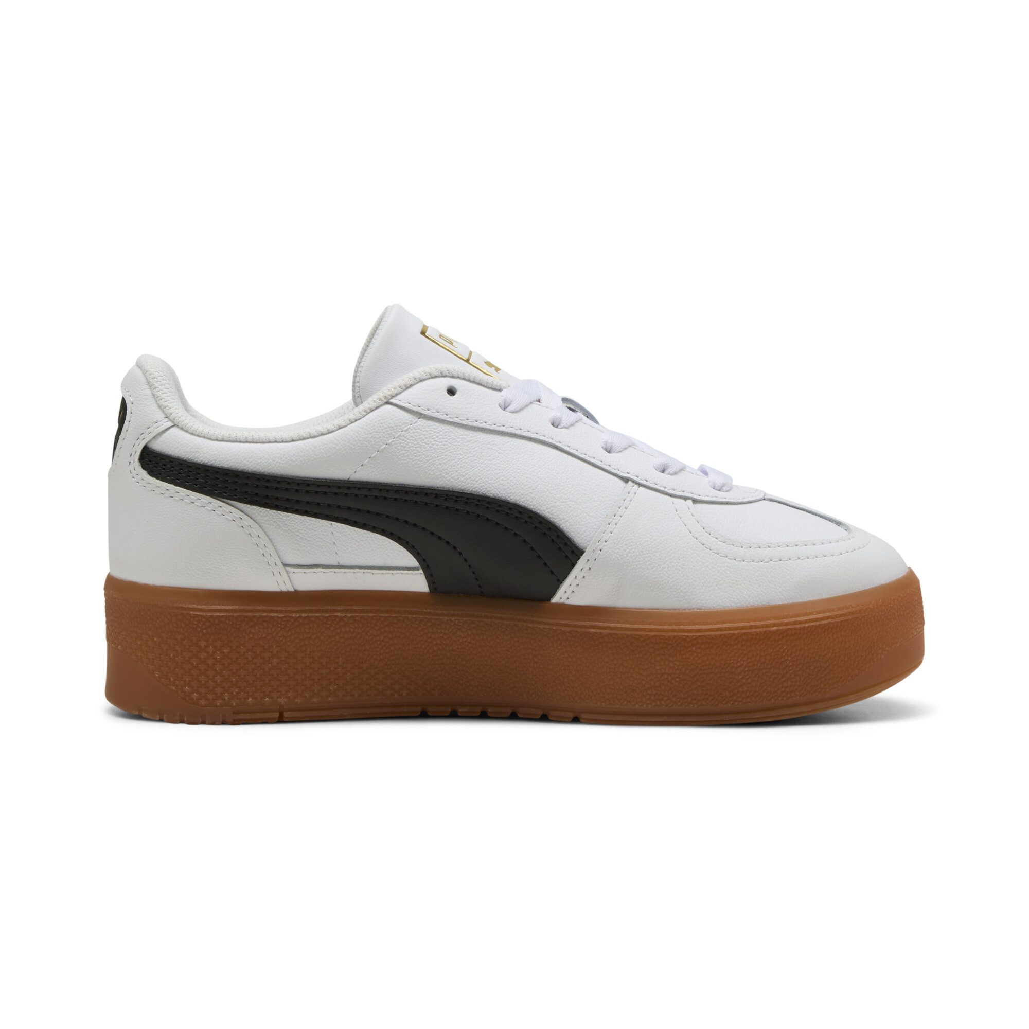 PUMA Palermo Elevata leren sneakers voor Dames, Wit, Maat 38,5 thumbnail 3