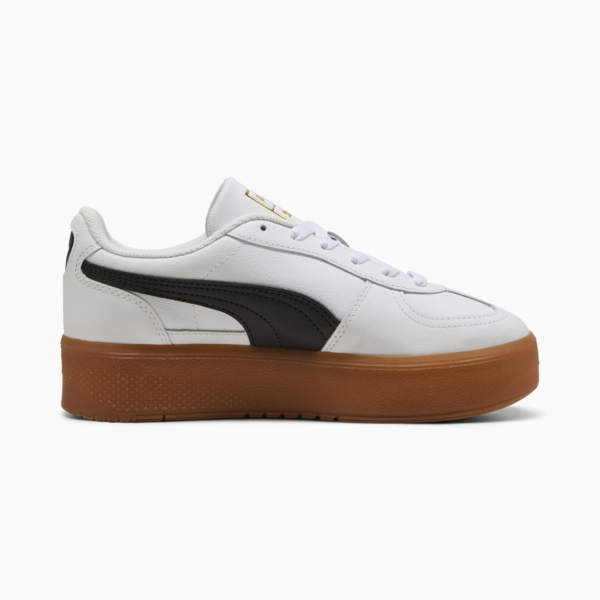 Palermo Elevata Leather Sneakers Women, PUMA White-Gum, large-MEX
