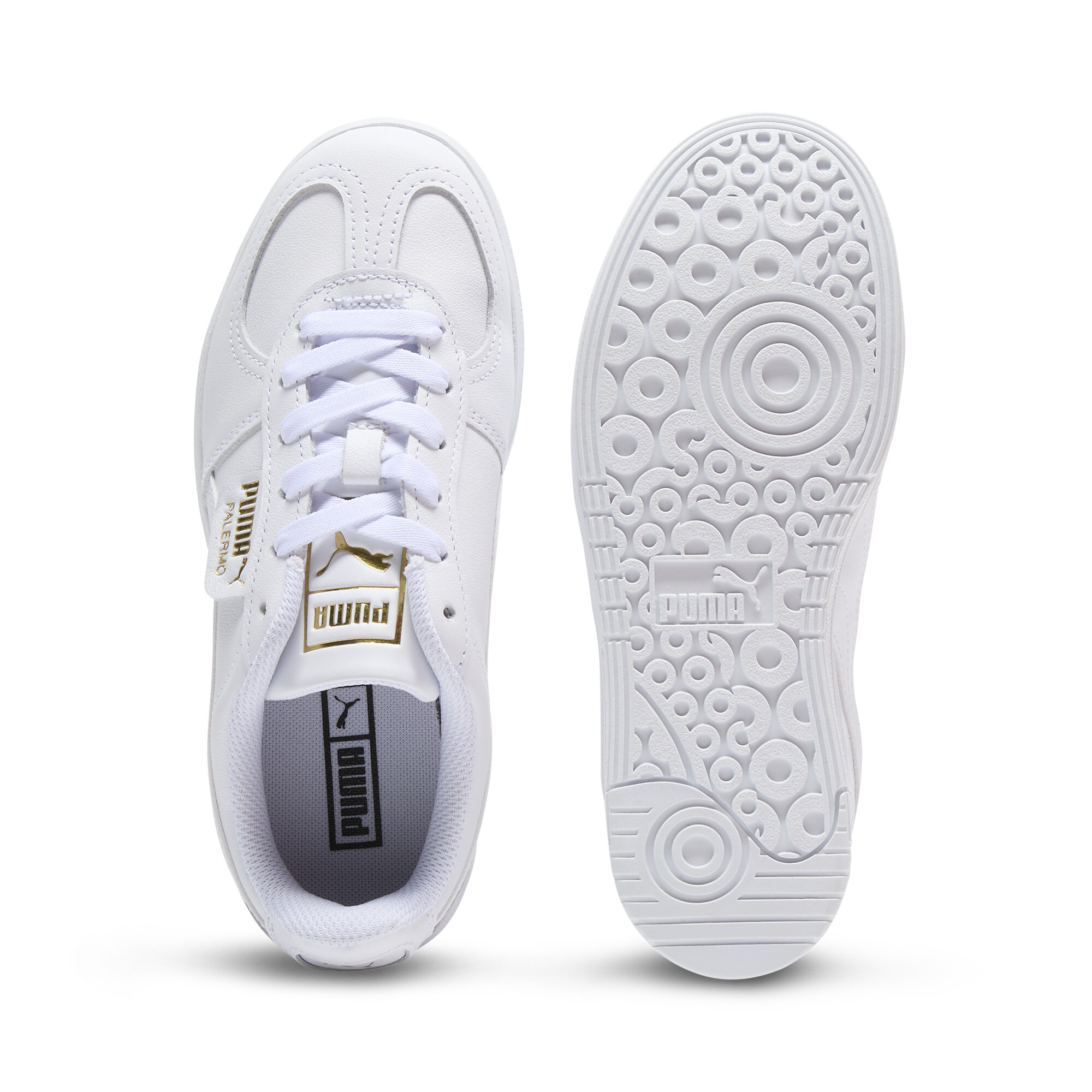 PUMA Palermo Elevata leren sneakers voor Dames, Wit, Maat 37 thumbnail 4