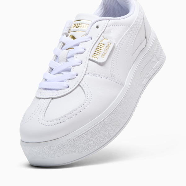 Tenis Palermo Elevata Cuero para mujer, PUMA White, large-MEX