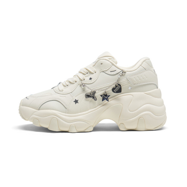 Puma Pulsar Wedge Chain Women's Sneakers In Frosted Ivory- Silver