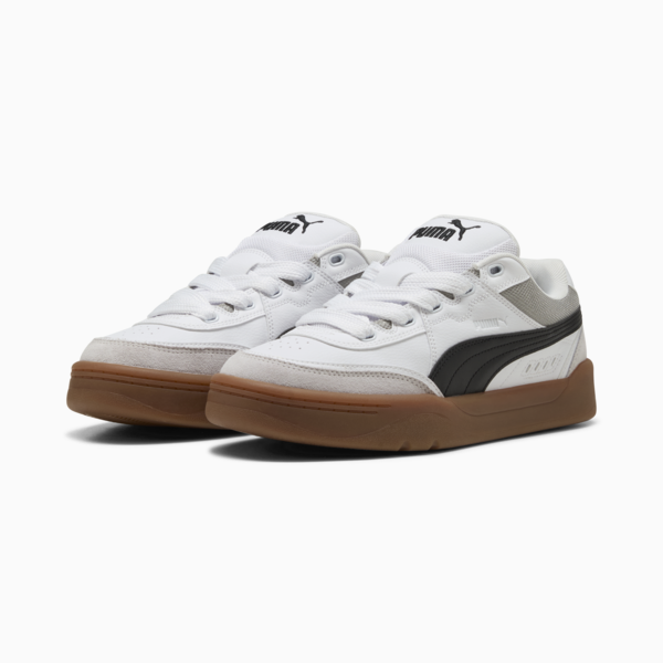 Park Lifestyle SK8 Sneakers Unisex, PUMA White-PUMA Black-Feather Gray, large-ZAF