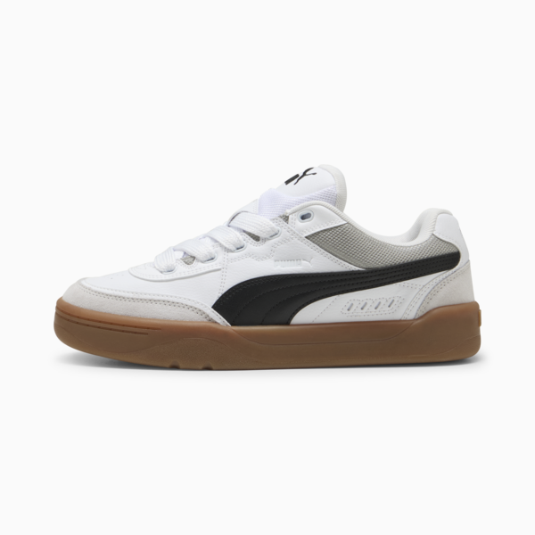 Park Lifestyle SK8 Sneakers Unisex, PUMA White-PUMA Black-Feather Gray, large-ZAF