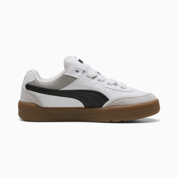 Park Lifestyle SK8 Sneakers Unisex, PUMA White-PUMA Black-Feather Gray, large-ZAF