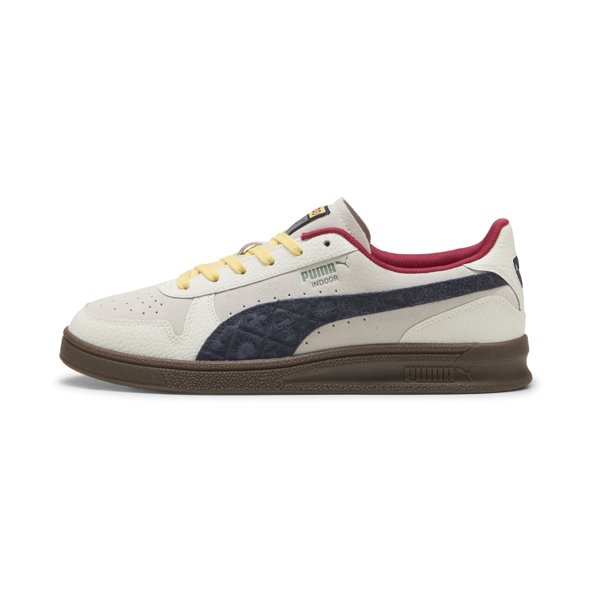 Puma Road To Unity Indoor Sneakers Unisex Schuhe | Mit Plain | Warm White/New Navy/Gum | Größe: 38.5