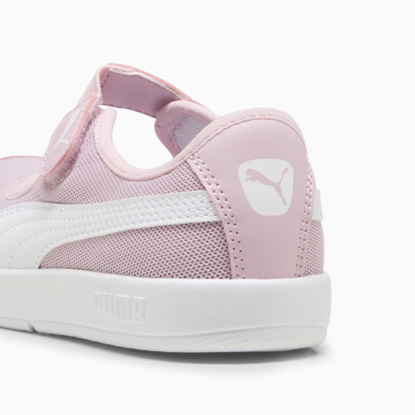 Balerinas Courtflex v3 Lina para niñas, Rose Mauve-PUMA White, large-MEX