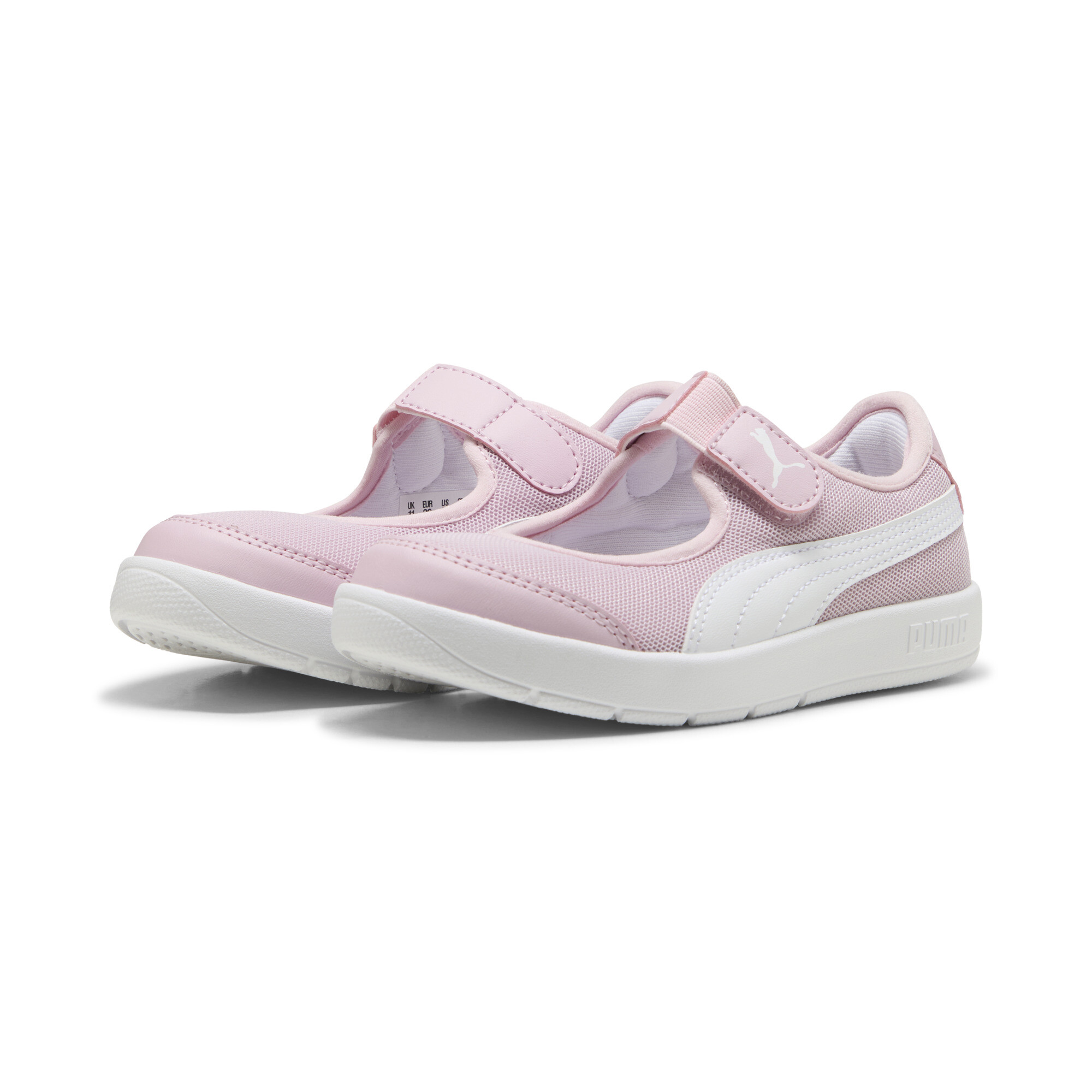 PUMA Courtflex v3 Lina V sneakers voor Dames, Roze/Wit, Maat 34,5 thumbnail 6
