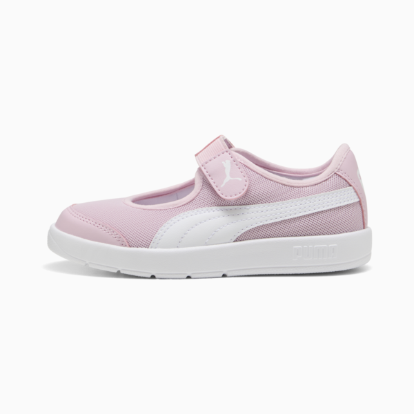 Balerinas Courtflex v3 Lina para niñas, Rose Mauve-PUMA White, large-MEX