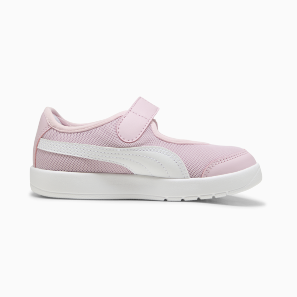 Balerinas Courtflex v3 Lina para niñas, Rose Mauve-PUMA White, large-MEX