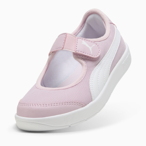 Balerinas Courtflex v3 Lina para niñas, Rose Mauve-PUMA White, large-MEX