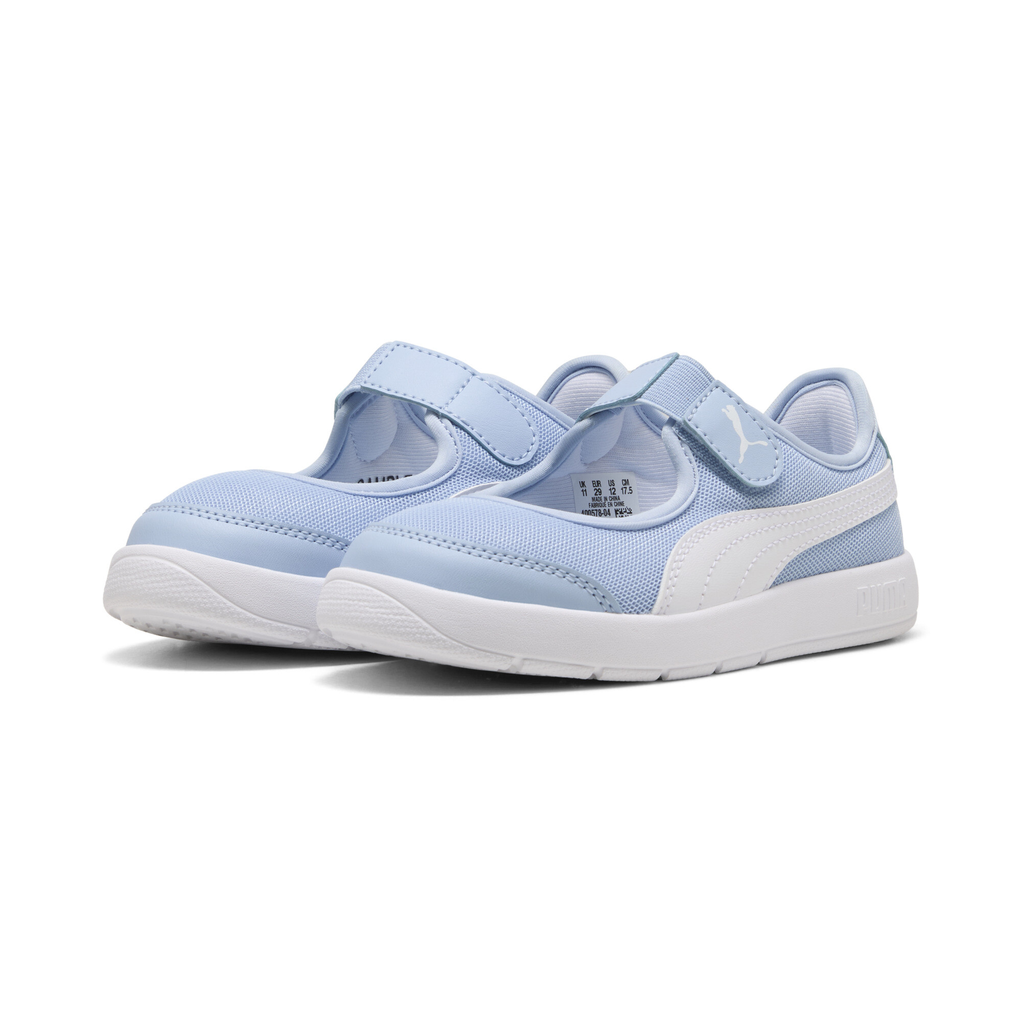 PUMA Courtflex v3 Lina V sneakers voor Dames, Wit, Maat 31 thumbnail 6