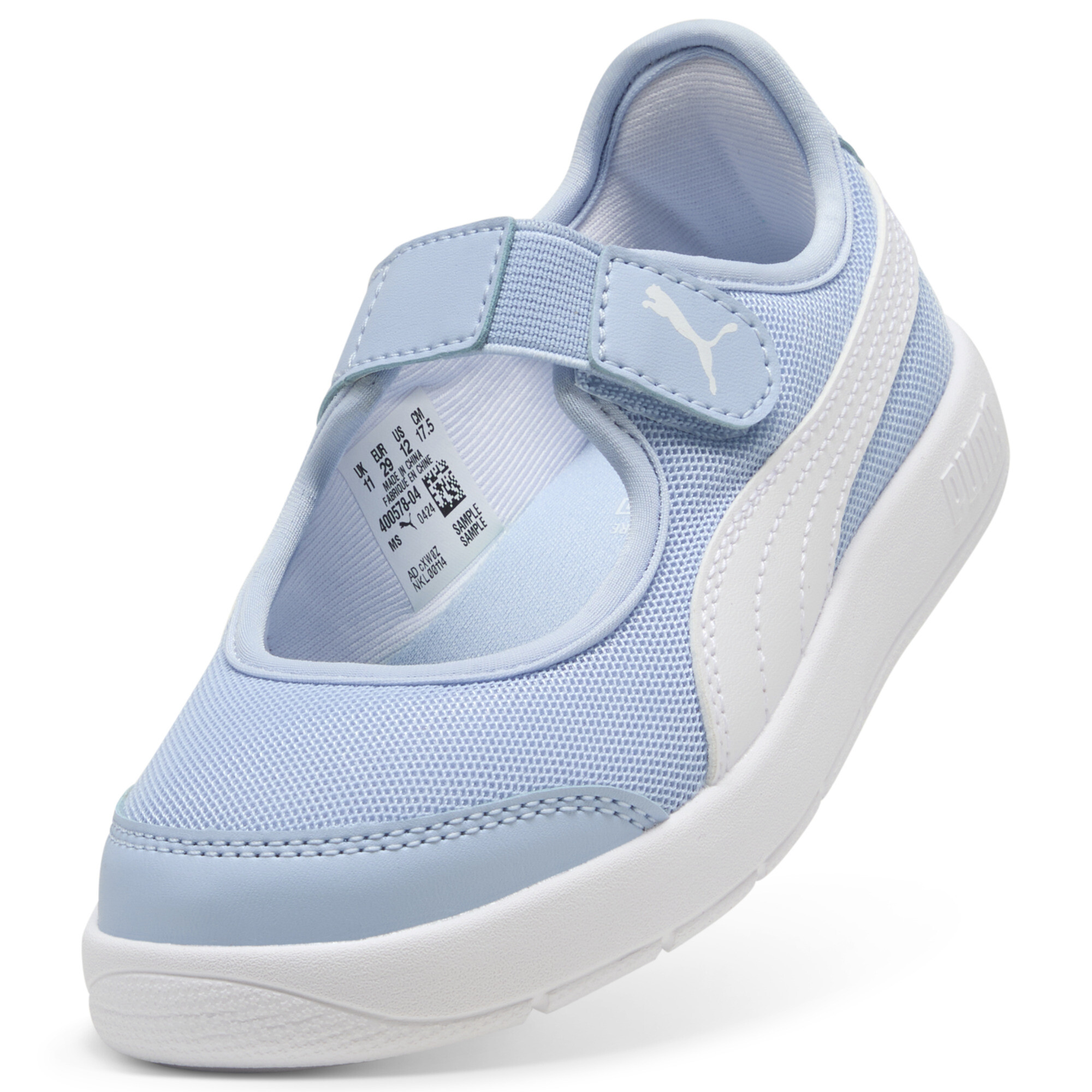 PUMA Courtflex v3 Lina V sneakers voor Dames, Wit, Maat 31 thumbnail 2