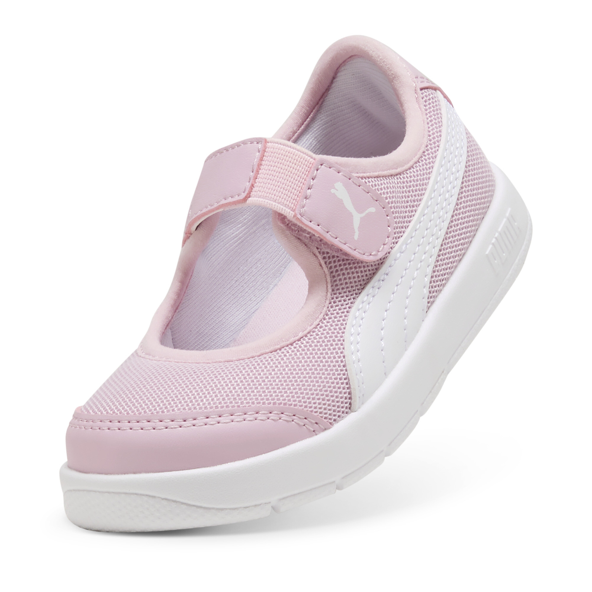 PUMA Courtflex v3 Lina V sneakers voor Dames, Roze/Wit, Maat 27 thumbnail 2