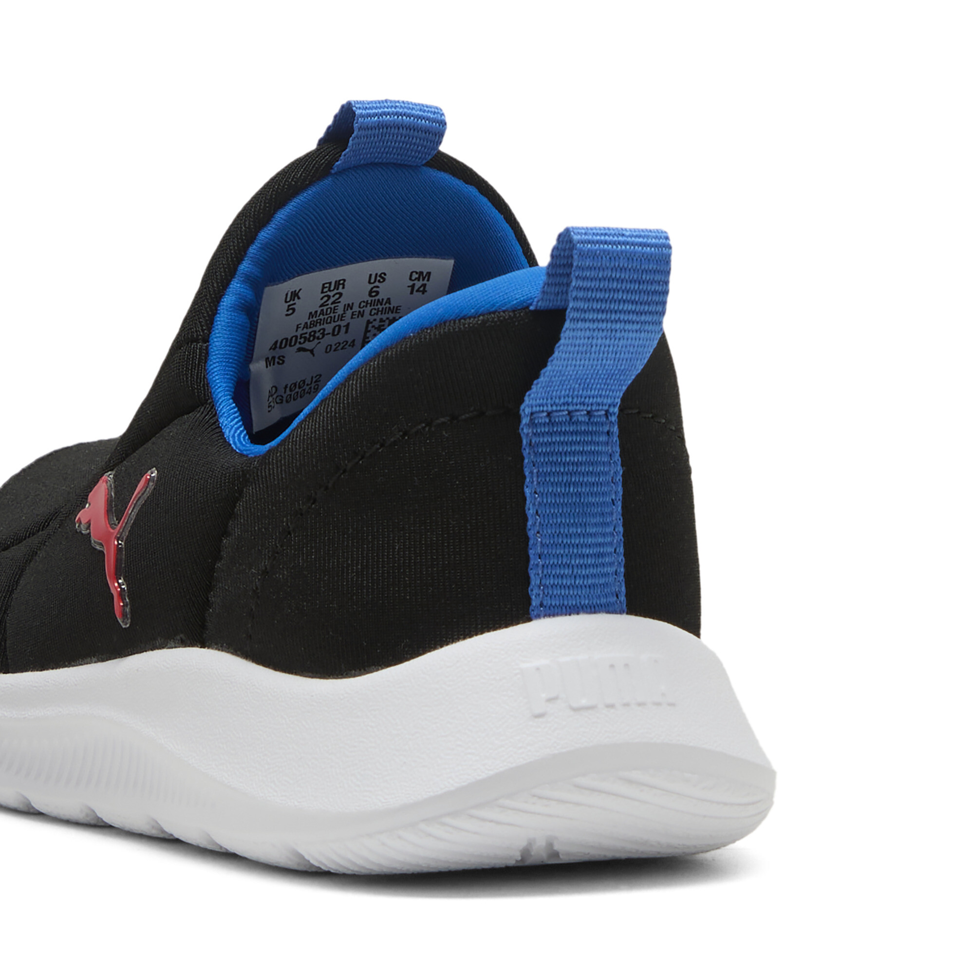 PUMA Fun Racer 2 SLIPTECHâ¢ schoenen, Zwart/Rood, Maat 20 thumbnail 5