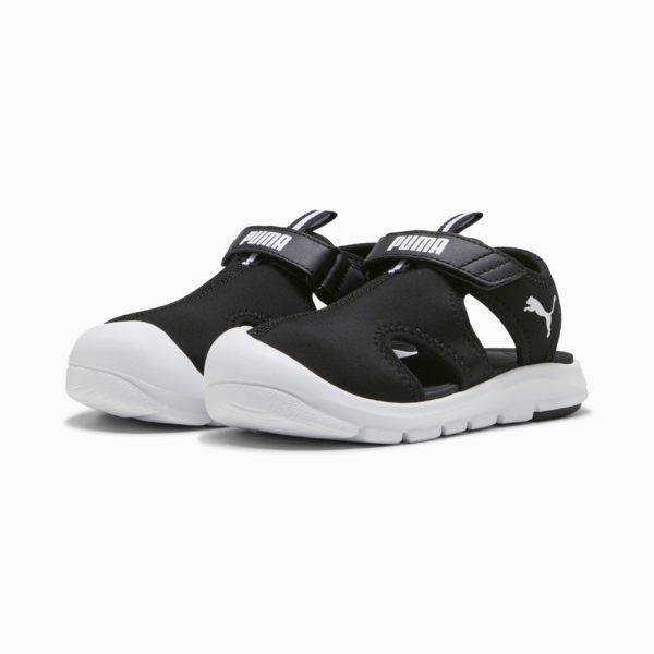 Sandalias Fun Racer para niños, PUMA Black-PUMA White, large-MEX