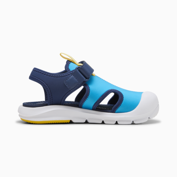 Sandalias Fun Racer para niños, Speed Blue-Pelé Yellow, large-MEX