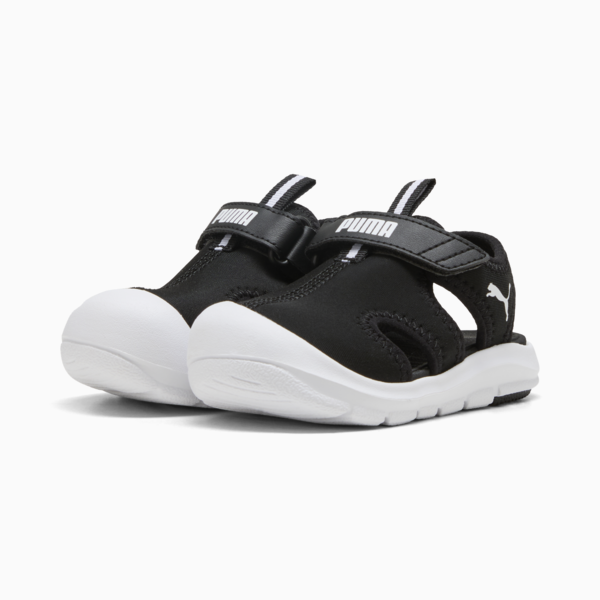 Fun Racer Sandals Toddler, PUMA Black-PUMA White, large-MEX