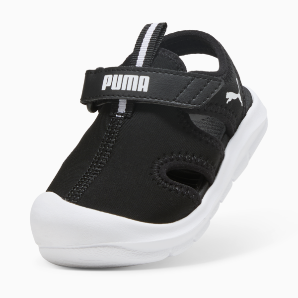 Fun Racer Sandals Toddler, PUMA Black-PUMA White, large-MEX
