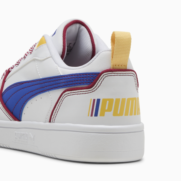 Puma Rebound V6 Lo Starblitz Sneakers Youth, PUMA White-Vivid Blue-Port, large-ZAF