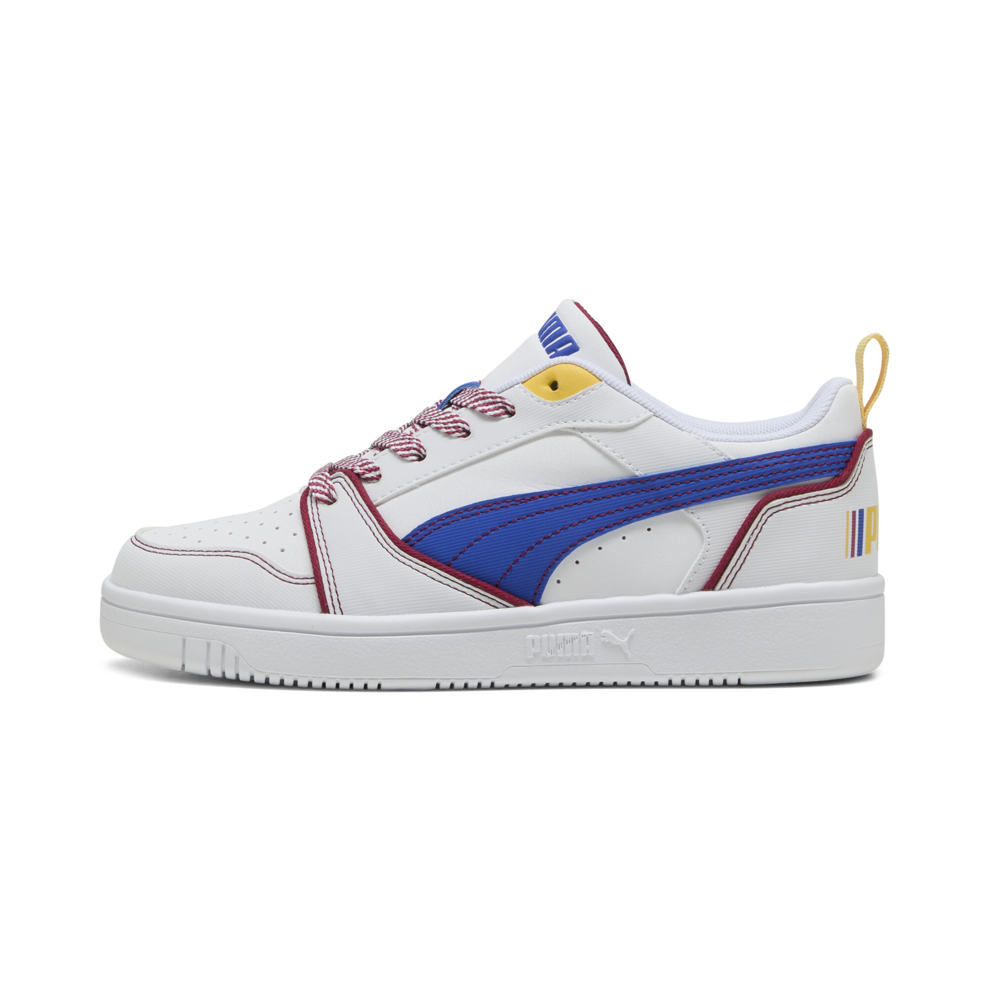 Puma Rebound V6 Lo Starblitz Sneakers Teenager Schuhe Für Für Kinder | Mit Colorful | White/Vivid Blue/Port | Größe: 38....