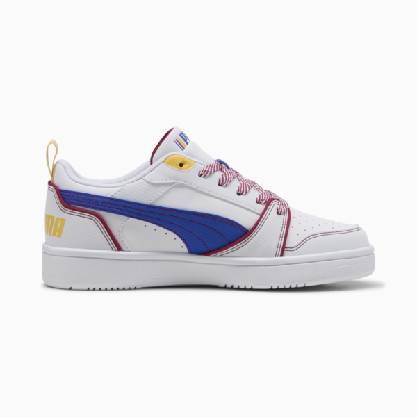 Puma Rebound V6 Lo Starblitz Sneakers Youth, PUMA White-Vivid Blue-Port, large-ZAF