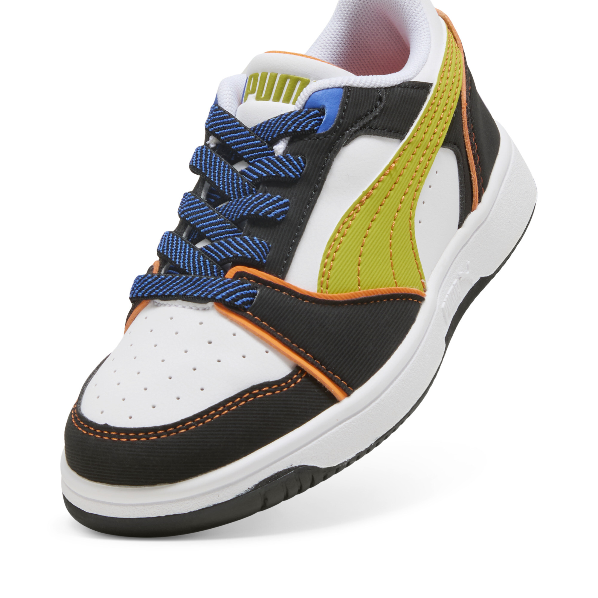 Puma Rebound V6 Starblitz sneakers, Wit/Oranje, Maat 31