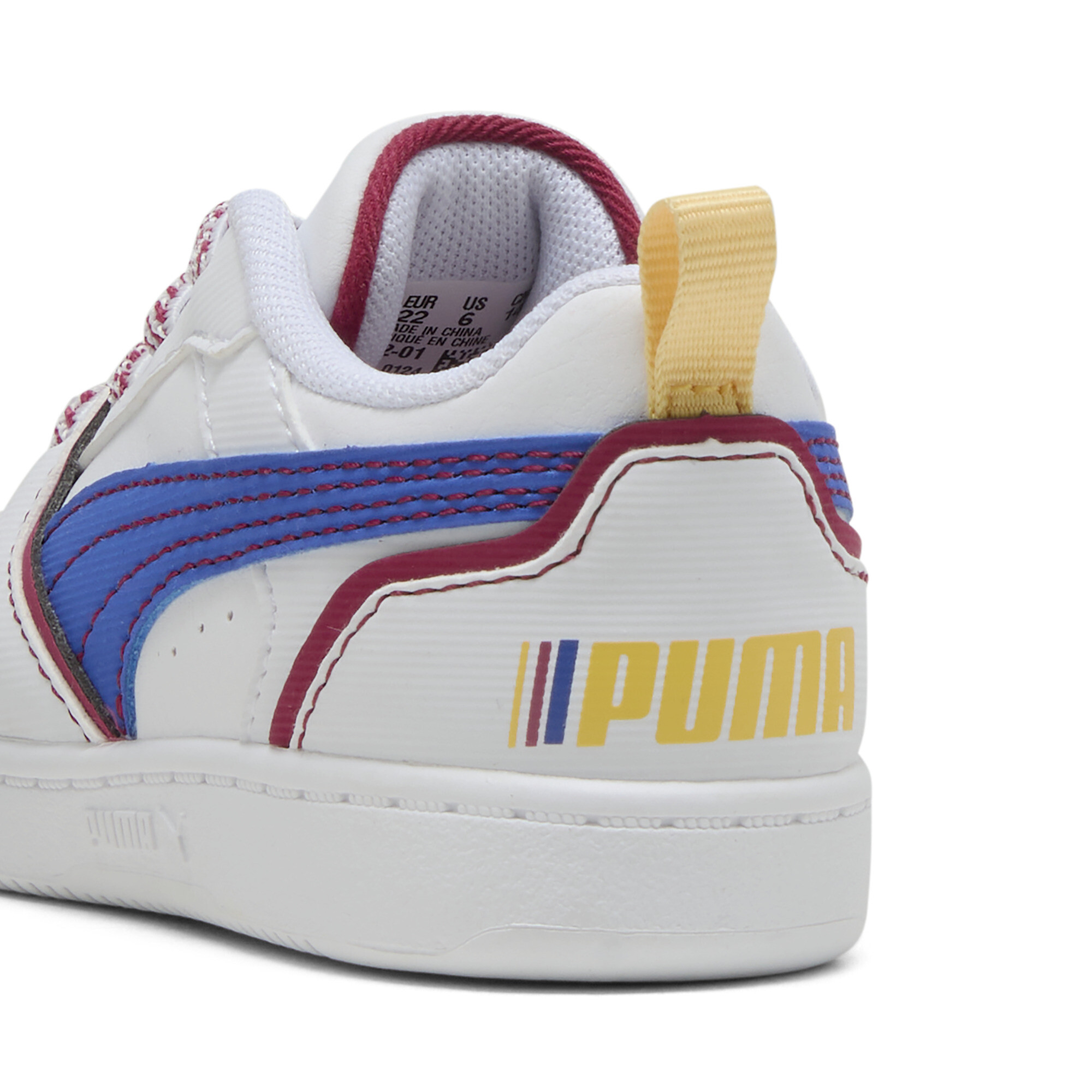 Puma Rebound V6 Lo Starblitz Sneakers Toddlers, White, Size 26, Shoes