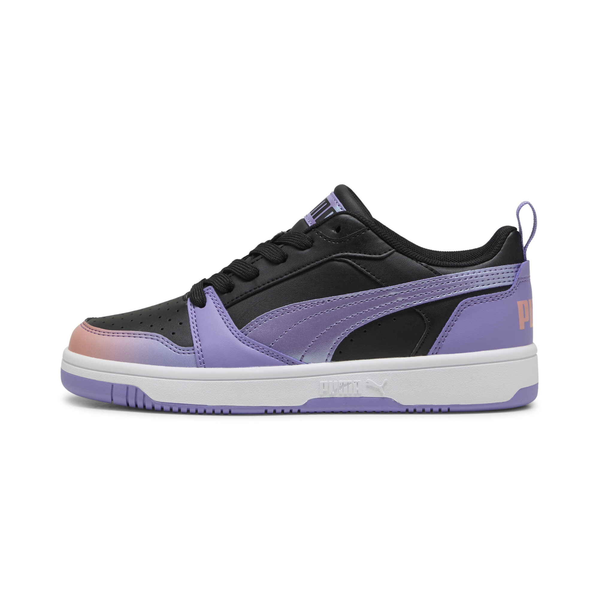 Puma Rebound V6 Lo Blurry Dreams Teenager Für Damen Für Kinder | Mit Colorful | Black/Pink Fruit/Lavender Alert | Größe:...