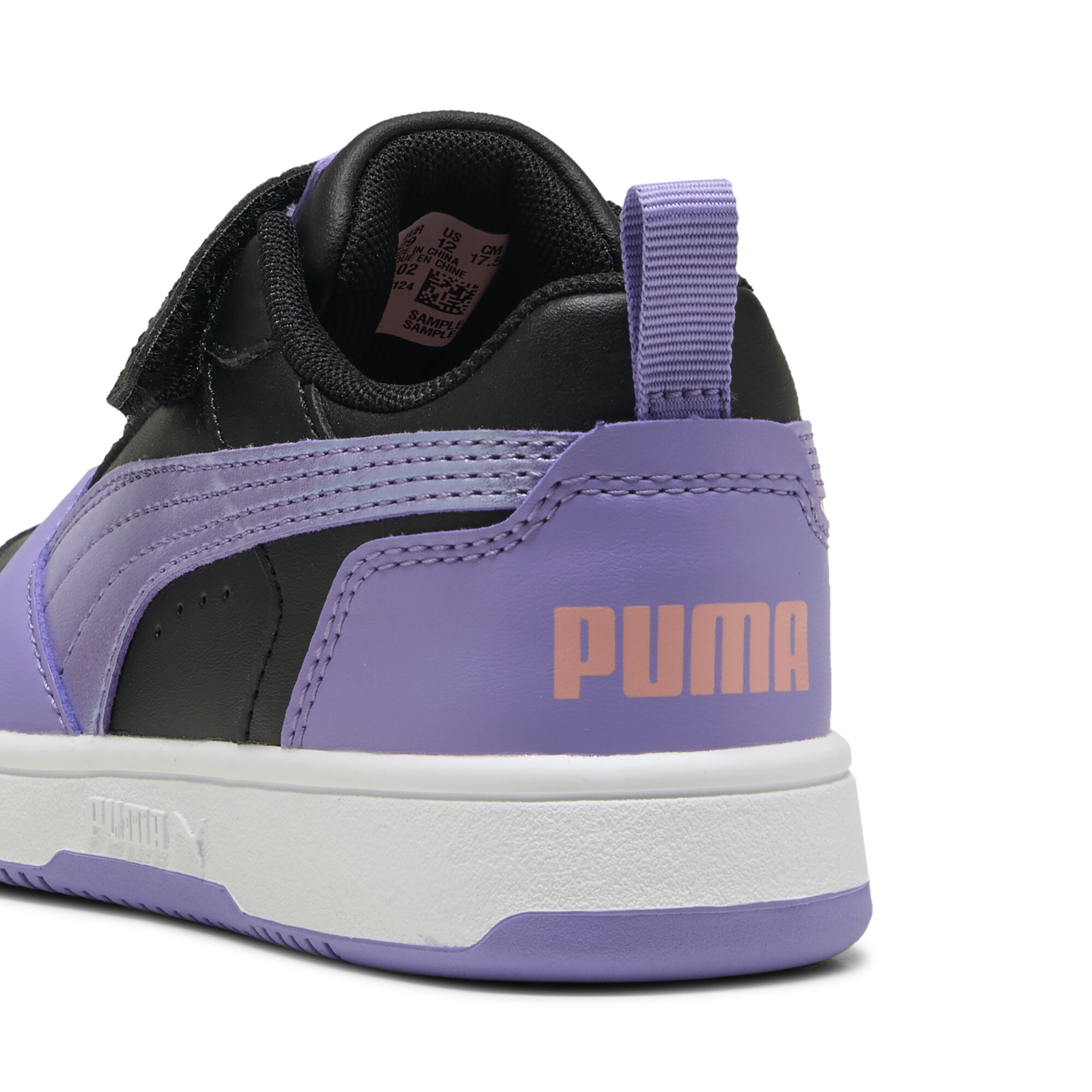 Puma Rebound V6 Lo Blurry Dreams Kids, Black, Size 31, Shoes