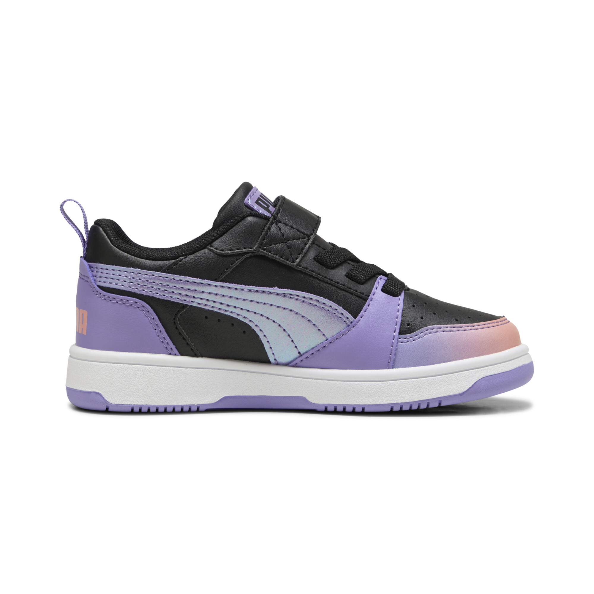 Puma Rebound V6 Lo Blurry Dreams Kids, Black, Size 31, Shoes