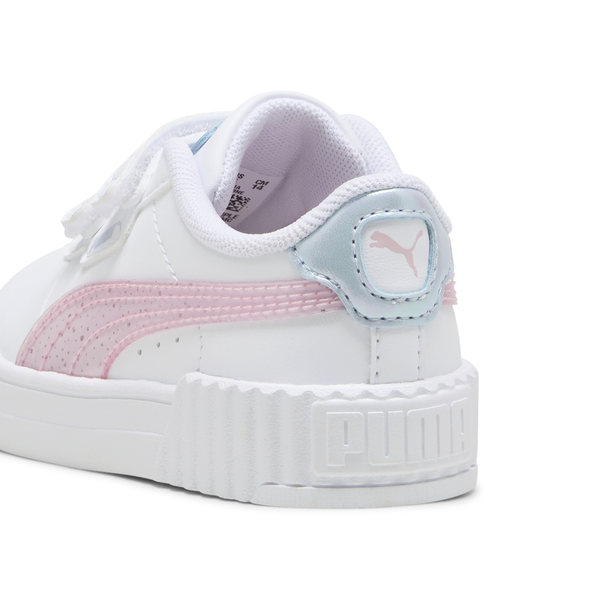 Women's Puma Carina 3.0 Blurry Dreams V Sneaker Toddlers, White, Size 27, Shoes