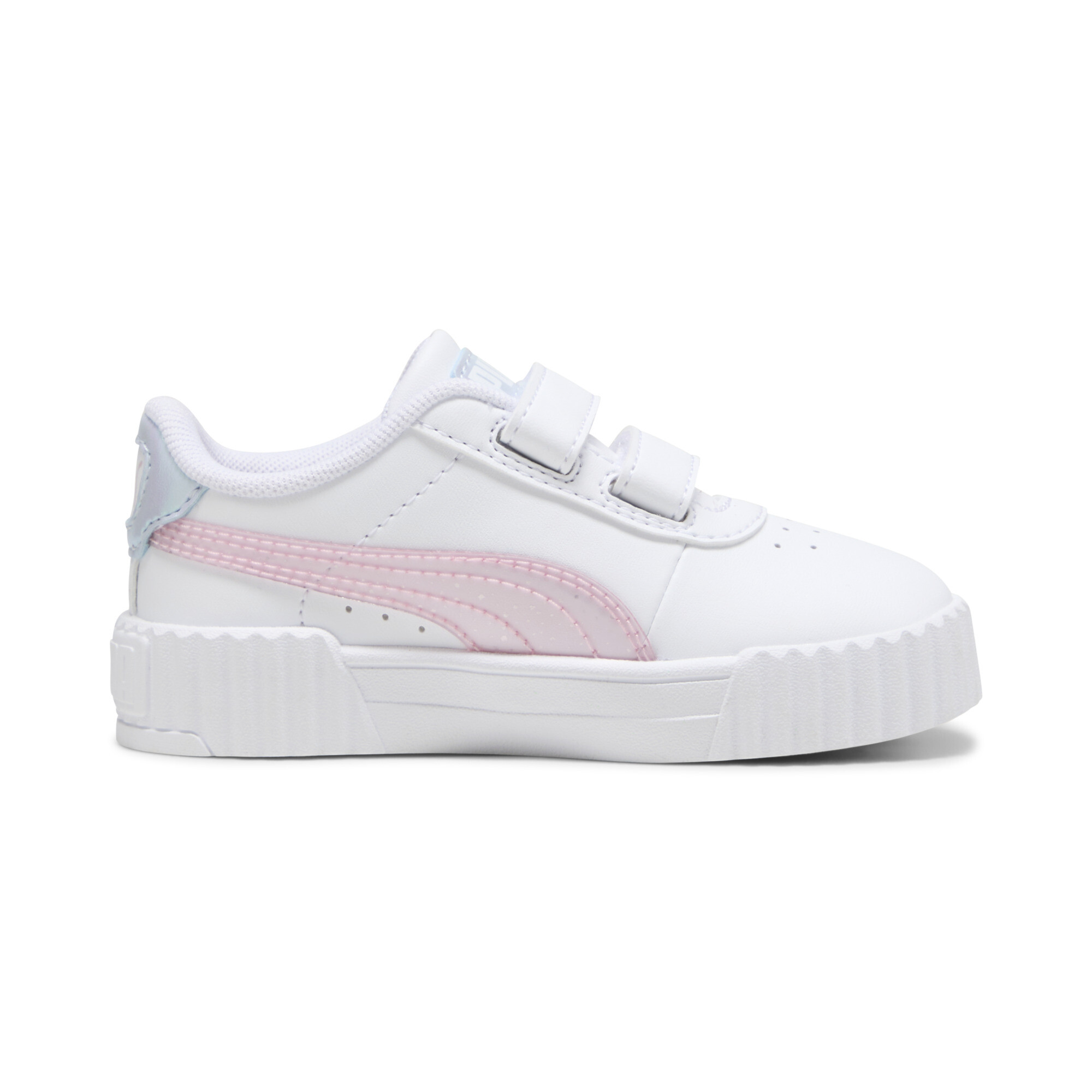 Women's Puma Carina 3.0 Blurry Dreams V Sneaker Toddlers, White, Size 27, Shoes