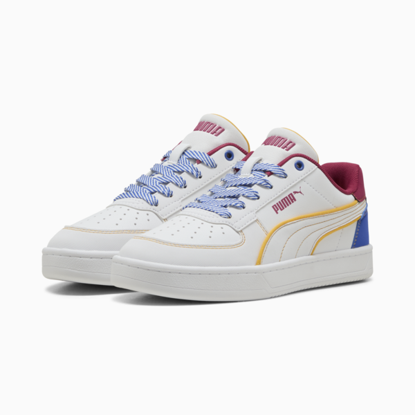 Caven 2.0 Starblitz Sneakers Youth, PUMA White-Vivid Blue-Port, large-ZAF