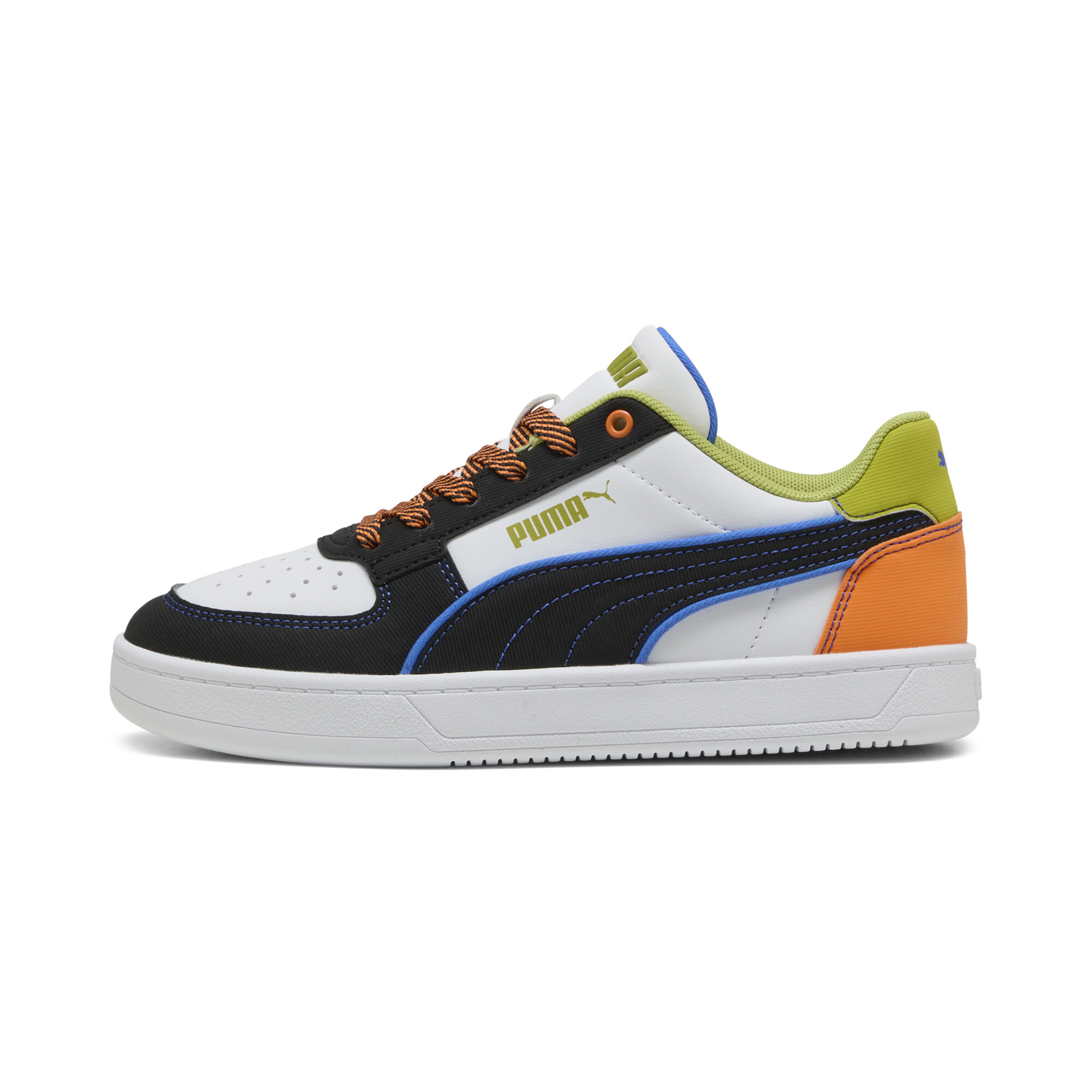 Puma Caven 2.0 Starblitz Sneakers Teenager Schuhe Für Für Kinder | White/Sea Kelp/Orange Glo | Größe: 38.5