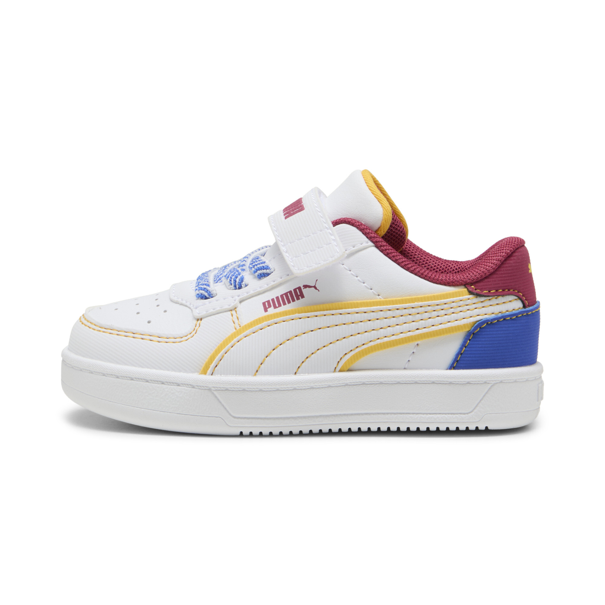 Puma Caven 2.0 Starblitz Sneakers Kleinkinder Schuhe | Mit Colorful | White/Vivid Blue/Port | Größe: 19