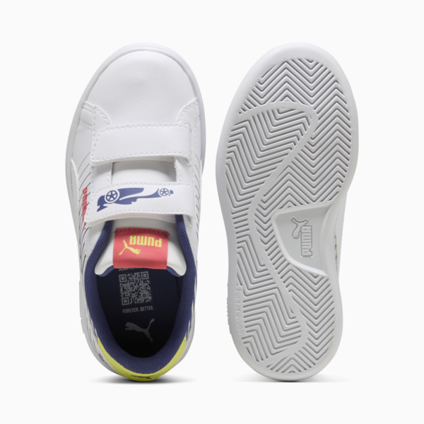 Smash 3.0 Poised 2 Race Sneakers Kids, PUMA White-Blue Crystal-Lemon Sherbert, large-ZAF