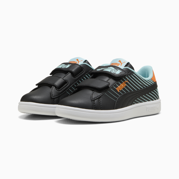 Smash 3.0 Poised 2 Race Sneakers Kids, PUMA Black-Safe Lake, large-ZAF